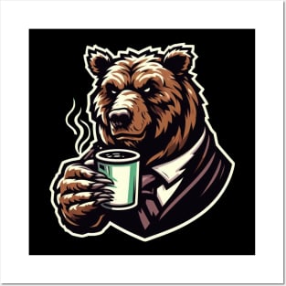 Bear's Coffee Fix Posters and Art